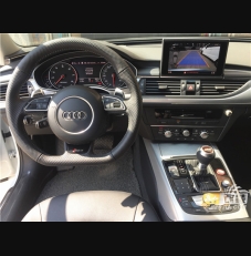 RS6方向盤 Rs檔球 中控，儲物盒氛圍燈，紅色一鍵啟動按鈕 A6 allroad 原廠升級