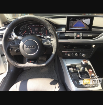 RS6方向盤 Rs檔球 中控，儲物盒氛圍燈，紅色一鍵啟動按鈕 A6 allroad 原廠升級