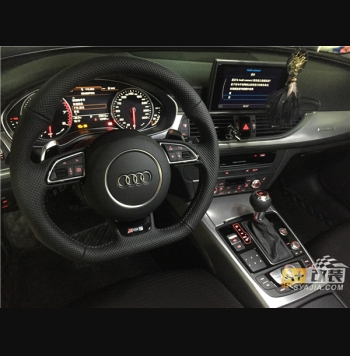 RS6 方向盤，奧迪A6l原廠升級